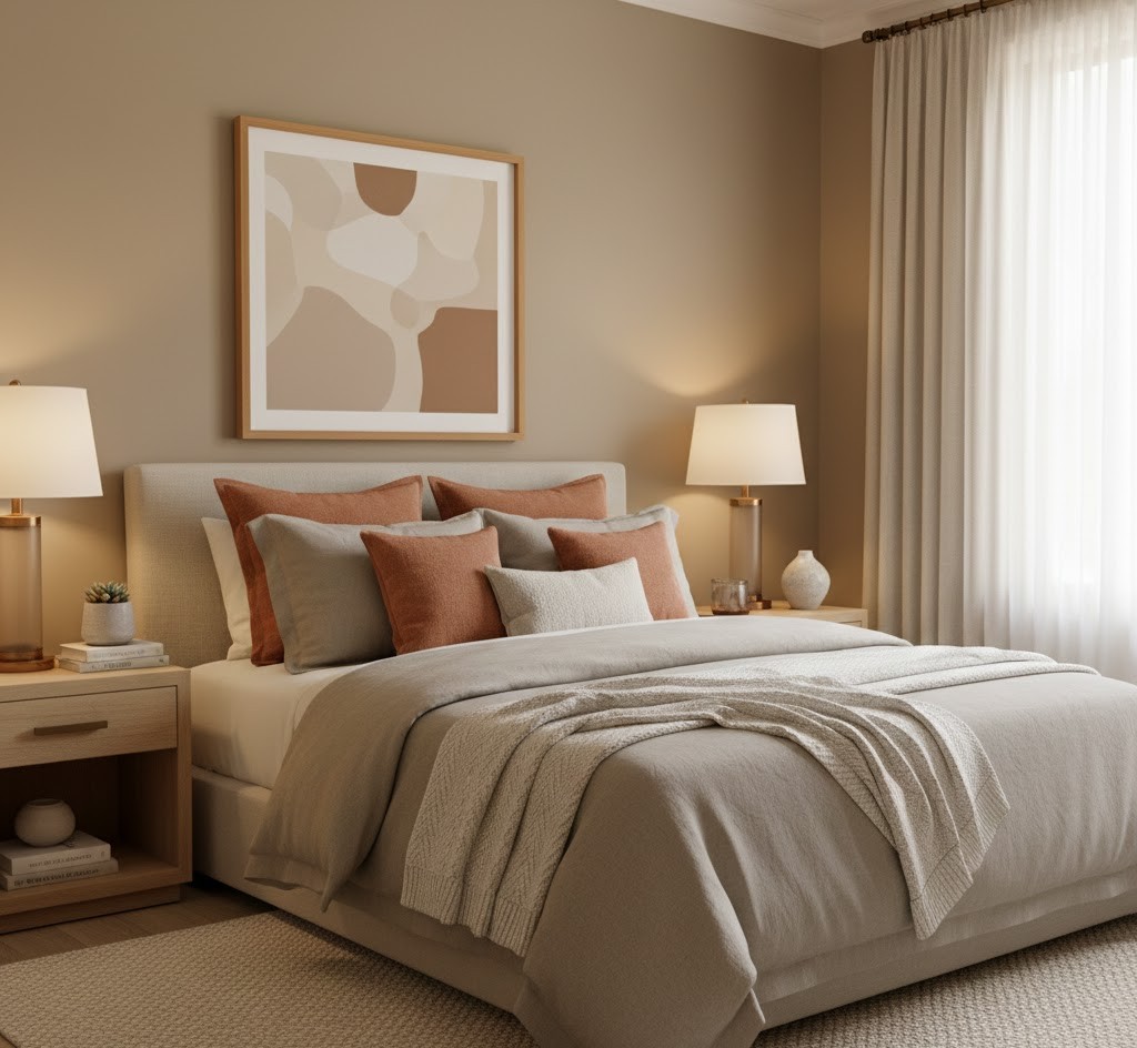 Serene bedroom design