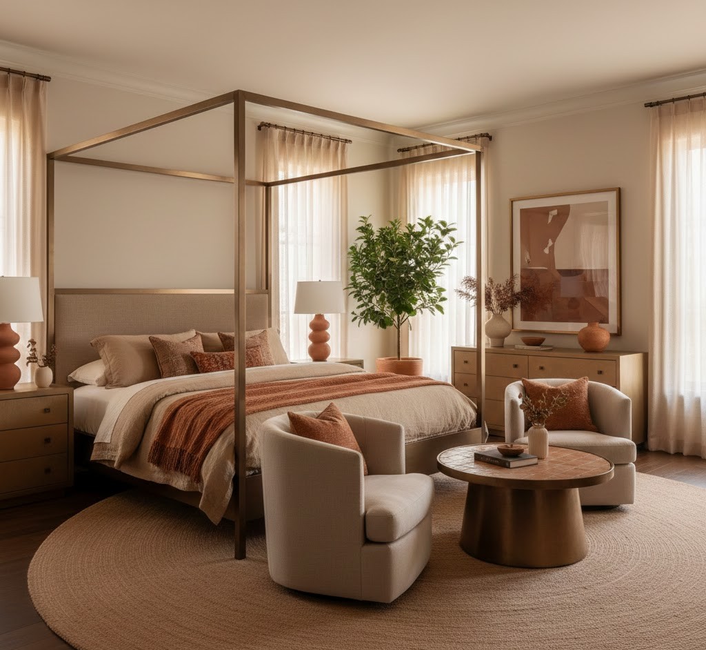 Luxurious master bedroom