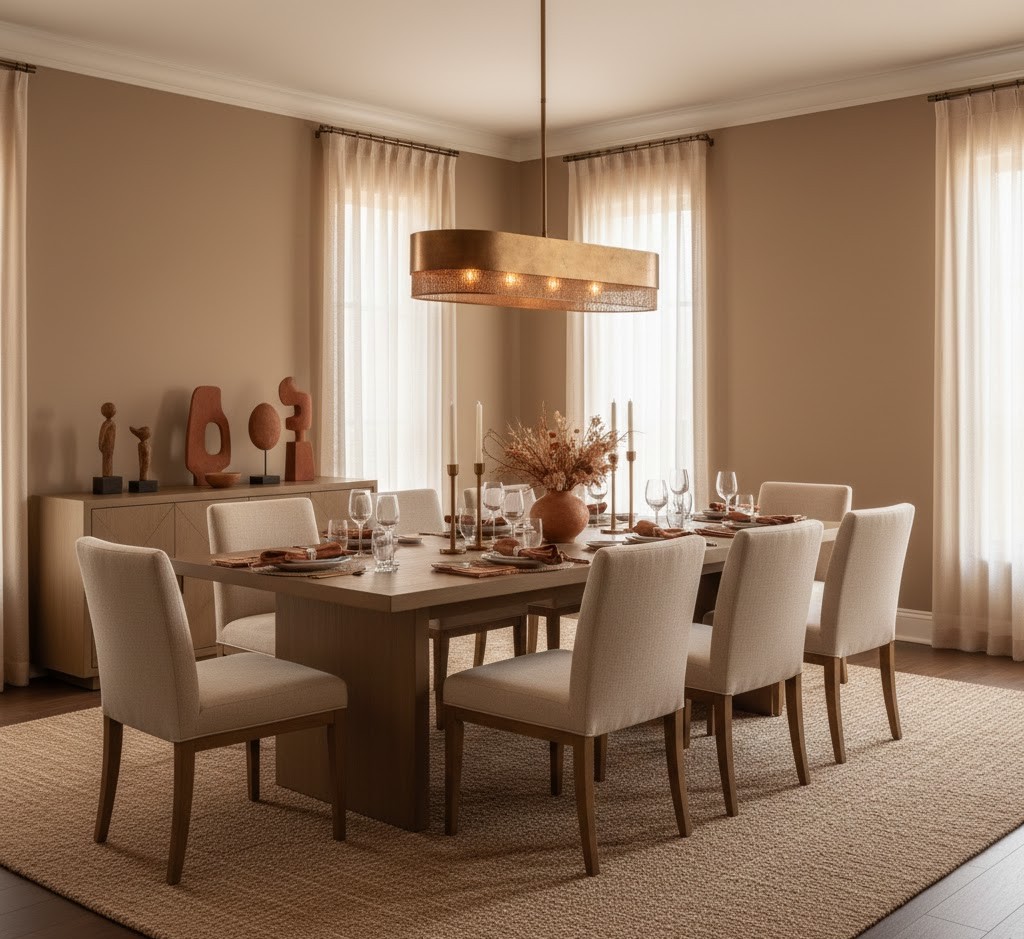 Stylish dining area