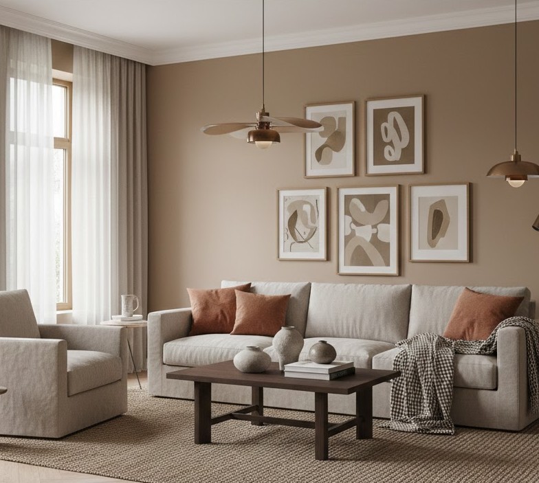 Contemporary living room styling